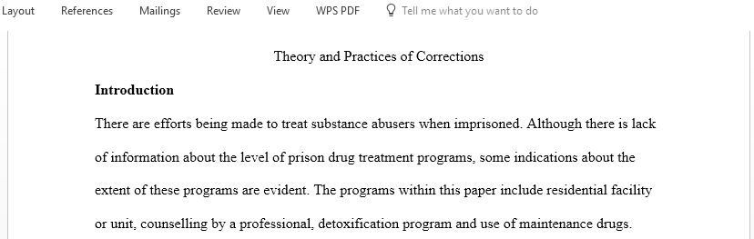 Describe the various types of substance abuse program‌‍‌‌‍‍‌‍‌‌‌‌‍‍‍‍‍‍‍s in prisons