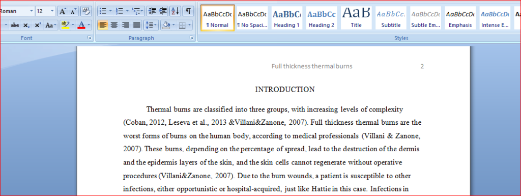 Describe in detail care of full thickness thermal burns - exacthomework