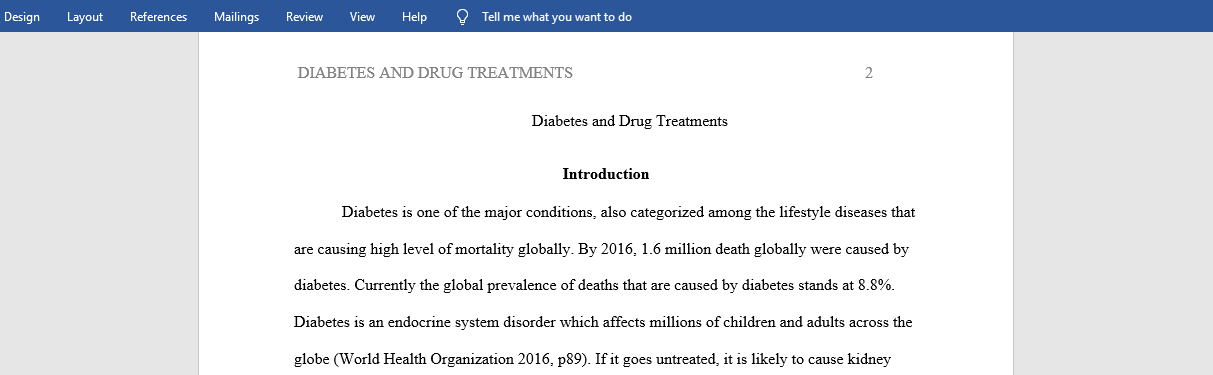 Diabetes and drug treatments