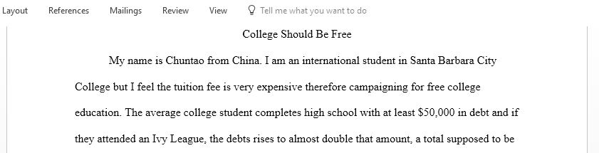 College should be free