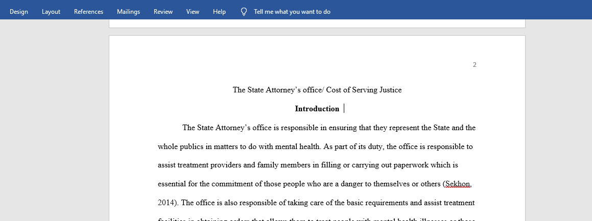 STATE ATTORNEY RESEARCH PAPER