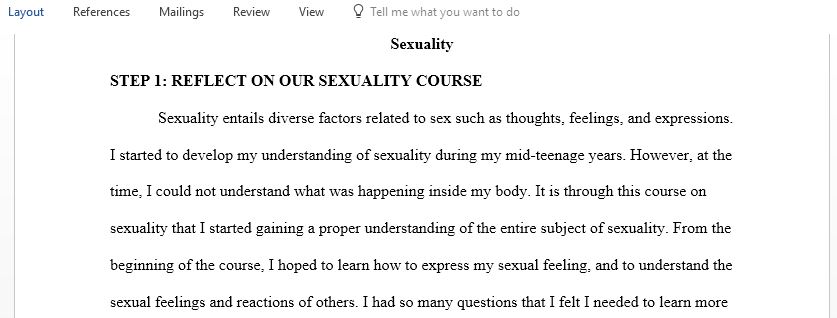 Sexuality and sexual health