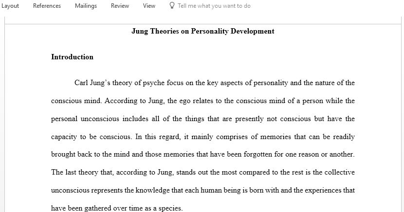 Carl Jung Contribution to Personality Development