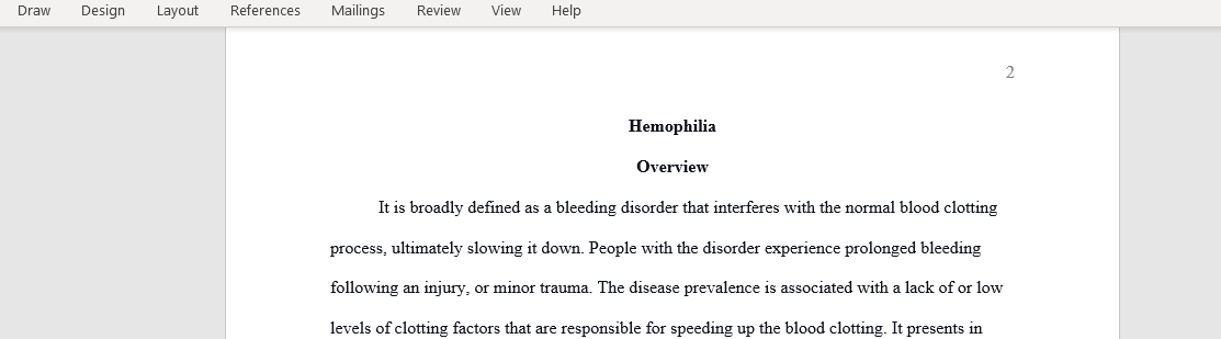 Hemophilia