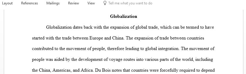 To what extent do the trends that we associate with globalization today have a longer history