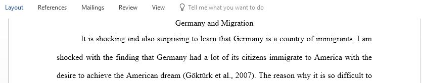 German Immigration to the USA