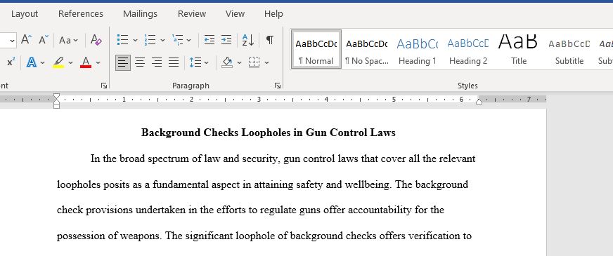 One Of the Most Significant Loopholes in Federal Gun Control Laws Is Background Check Provisions