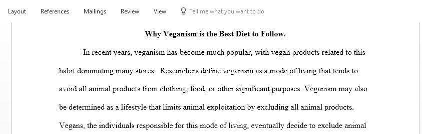 Why Veganism is the best diet to follow