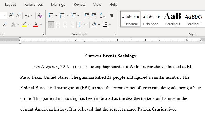 Find One Current Event in The News That You Can Show Evidence of From a Reliable Internet Media Source or Magazine That Directly Relates to The Concepts and Theories Being Studied That Week