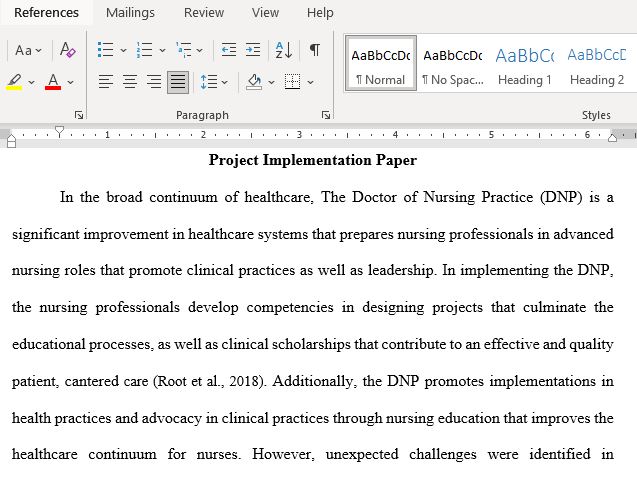 Describe Any Barriers or Challenges Encountered in The Process of Implementing a Doctor of Nursing Practice 