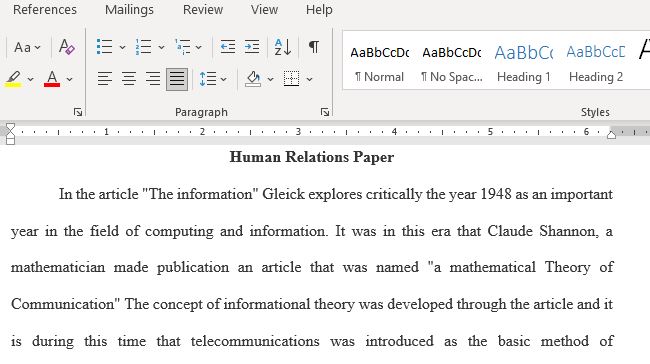 Reading Response on Gleick's The Information Prologue 2011