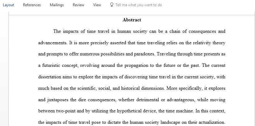 What would be the impacts of discovering time travel in human society