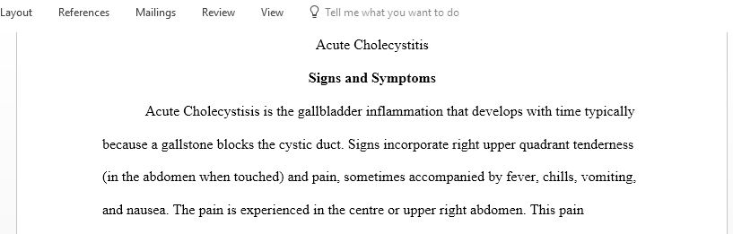 Discussion on Acute Cholecystitis