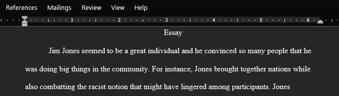 How Do You Think Jim Jones Was Able to Manipulate So Many Individuals and Eventually Lead Them to Commit Mass Suicide